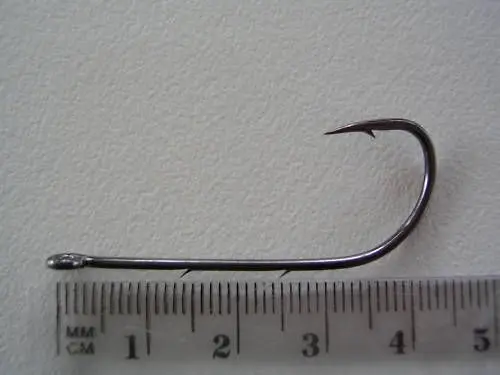 1 Packet of Mustad 92647NPBLN Long Baitholder Chemically Sharp Fishing Hooks