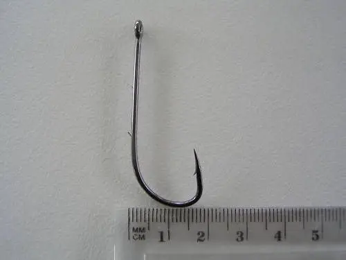 1 Packet of Mustad 92647NPBLN Long Baitholder Chemically Sharp Fishing Hooks