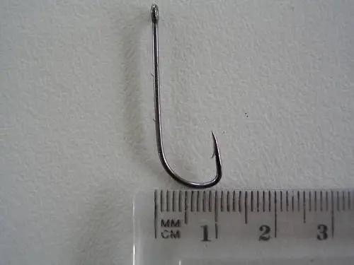 1 Packet of Mustad 92647NPBLN Long Baitholder Chemically Sharp Fishing Hooks