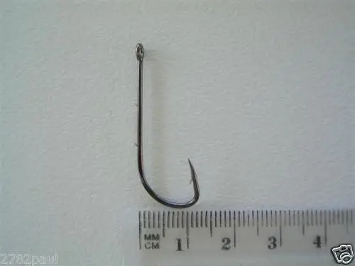 1 Packet of Mustad 92647NPBLN Long Baitholder Chemically Sharp Fishing Hooks