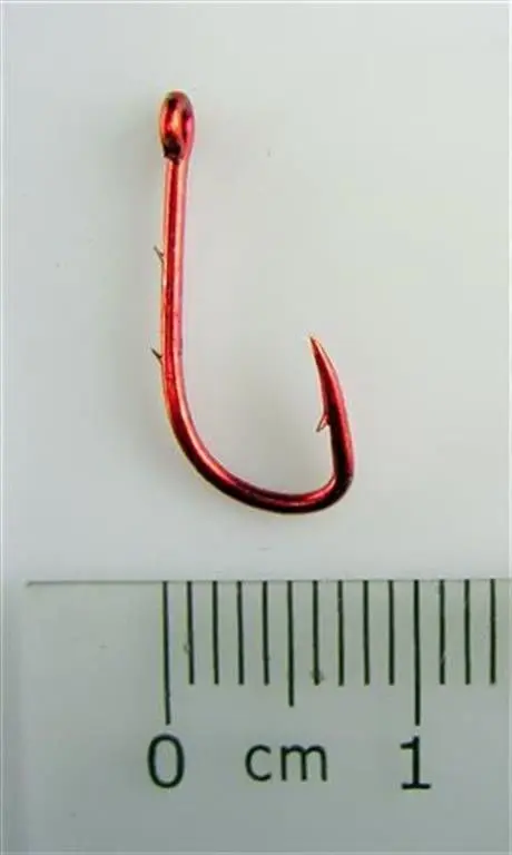 1 Packet of Mustad 92668NPNR Red Baitholder Chemically Sharp Fishing Hooks