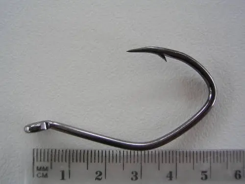 1 Packet of Mustad 412NPBLN Deep V Heavy Bottom Chemically Sharp Fishing Hooks