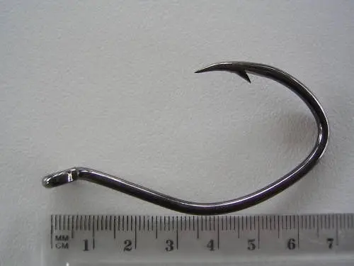 1 Packet of Mustad 412NPBLN Deep V Heavy Bottom Chemically Sharp Fishing Hooks