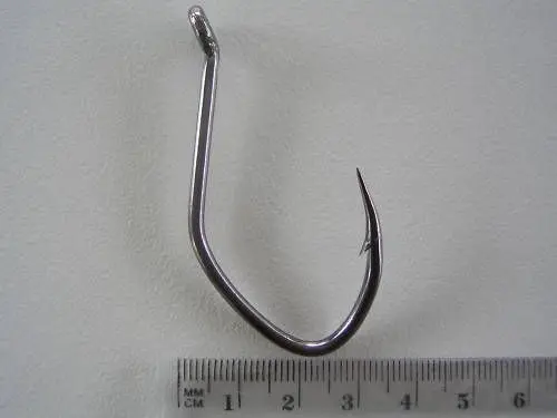 1 Packet of Mustad 412NPBLN Deep V Heavy Bottom Chemically Sharp Fishing Hooks