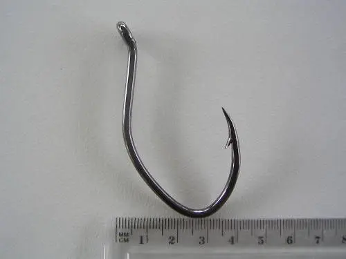 1 Packet of Mustad 412NPBLN Deep V Heavy Bottom Chemically Sharp Fishing Hooks