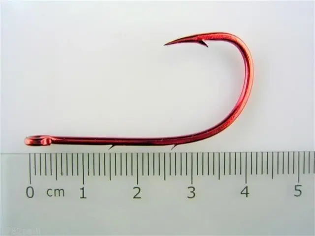 3 Packs of Mustad 92668NPNR Red Baitholder Chemically Sharp Fishing Hooks