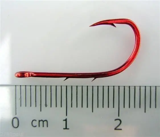 3 Packs of Mustad 92668NPNR Red Baitholder Chemically Sharp Fishing Hooks