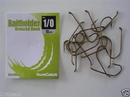 1 Packet of Surecatch Bronze Baitholder Fishing Hooks