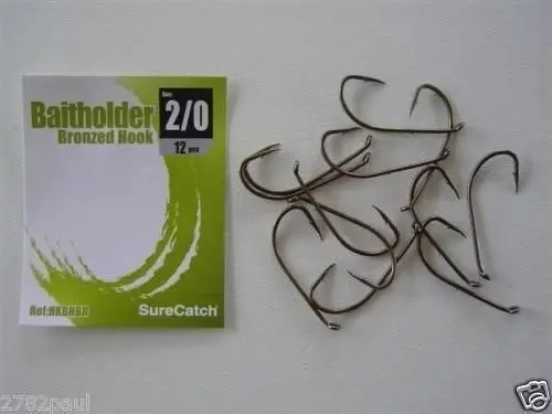 1 Packet of Surecatch Bronze Baitholder Fishing Hooks