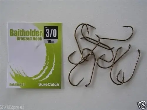 1 Packet of Surecatch Bronze Baitholder Fishing Hooks