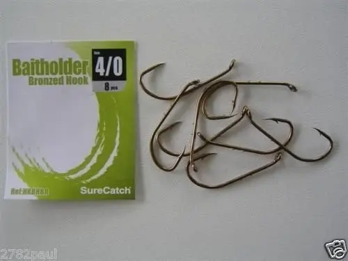 1 Packet of Surecatch Bronze Baitholder Fishing Hooks