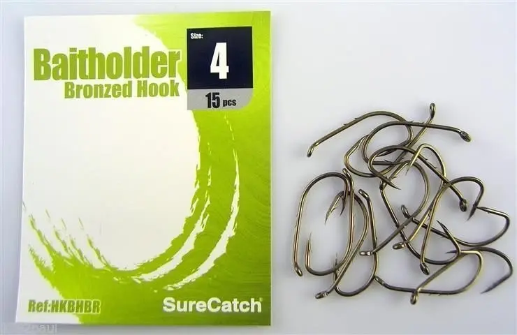 1 Packet of Surecatch Bronze Baitholder Fishing Hooks