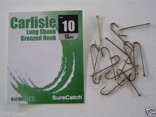 1 Packet of Surecatch Longshank Bronze Carlisle Fishing Hooks