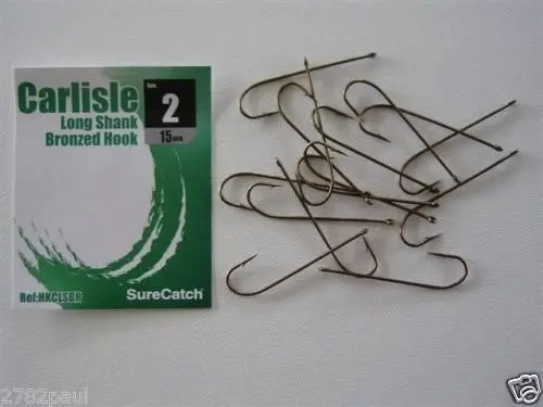 1 Packet of Surecatch Longshank Bronze Carlisle Fishing Hooks