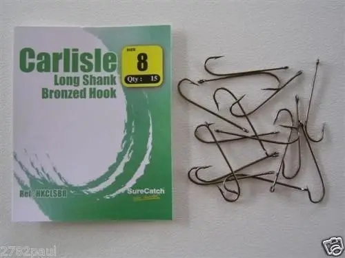 1 Packet of Surecatch Longshank Bronze Carlisle Fishing Hooks