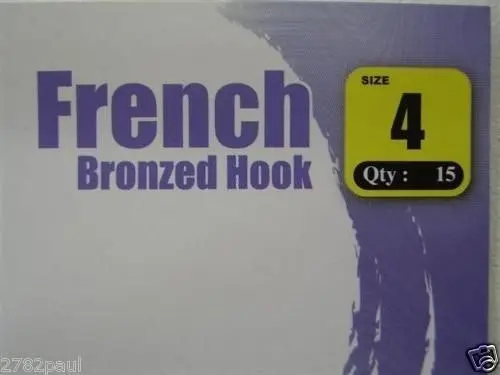 1 Packet of Surecatch French Bronzed Fishing Hooks