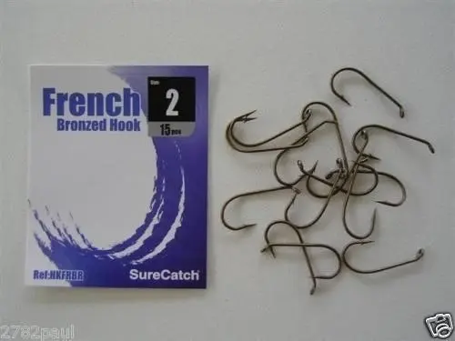 1 Packet of Surecatch French Bronzed Fishing Hooks