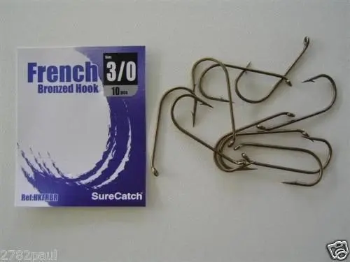 1 Packet of Surecatch French Bronzed Fishing Hooks