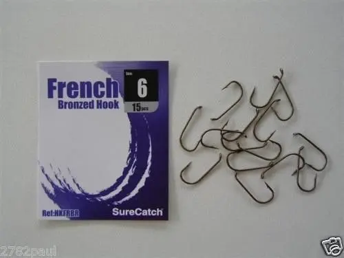 1 Packet of Surecatch French Bronzed Fishing Hooks