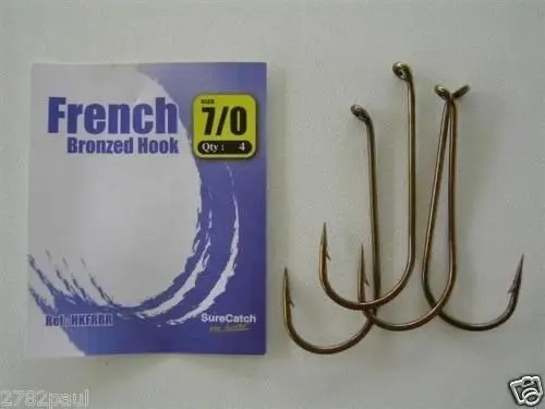 1 Packet of Surecatch French Bronzed Fishing Hooks