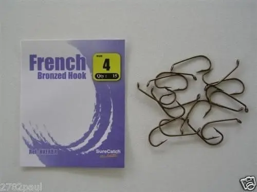 1 Packet of Surecatch French Bronzed Fishing Hooks