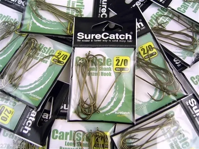 10 Packs of Surecatch Longshank Bronze Carlisle Fishing Hooks