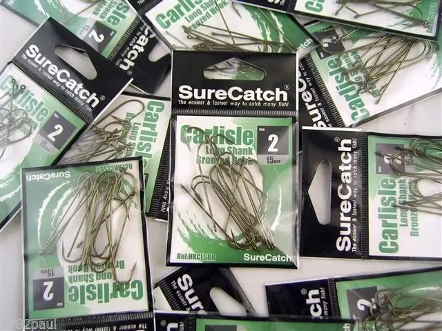 10 Packs of Surecatch Longshank Bronze Carlisle Fishing Hooks