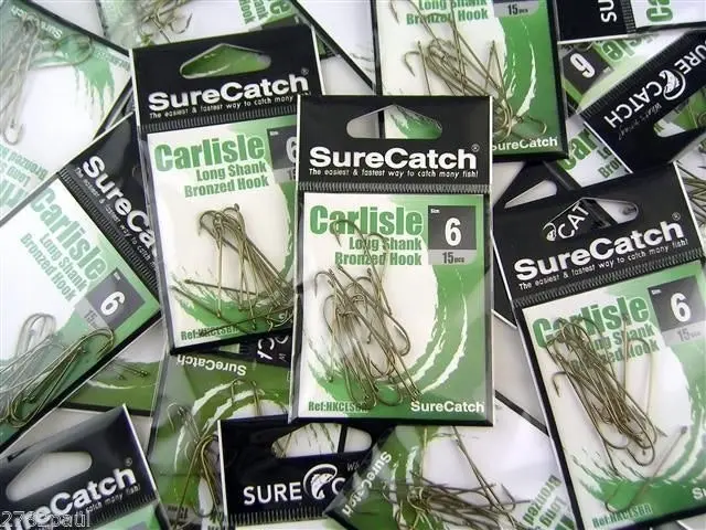 10 Packs of Surecatch Longshank Bronze Carlisle Fishing Hooks