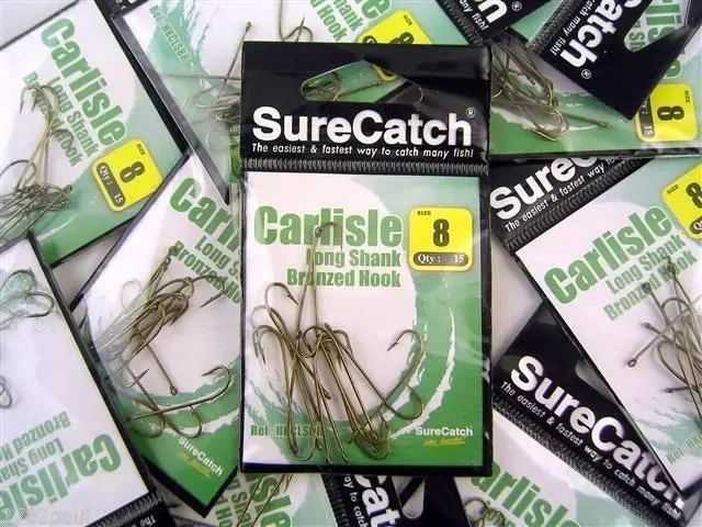 10 Packs of Surecatch Longshank Bronze Carlisle Fishing Hooks