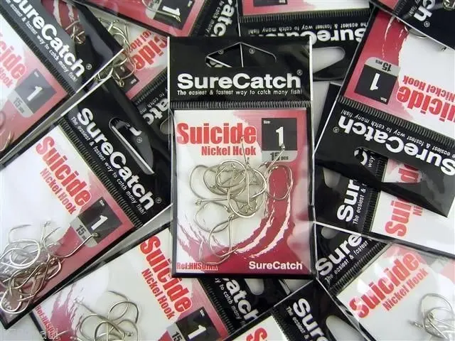 10 Packs of Surecatch Suicide Nickel Fishing Hooks