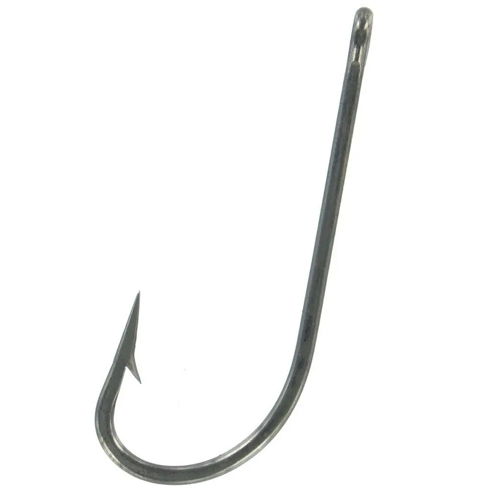 25 Pack of Shogun T480 Black O'Shaughnessy Fishing Hooks - Chemically Sharpened