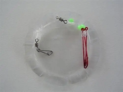 Surecatch Whiting Rig with Size 4 Chemically Sharpened Hooks and Lumo Beads