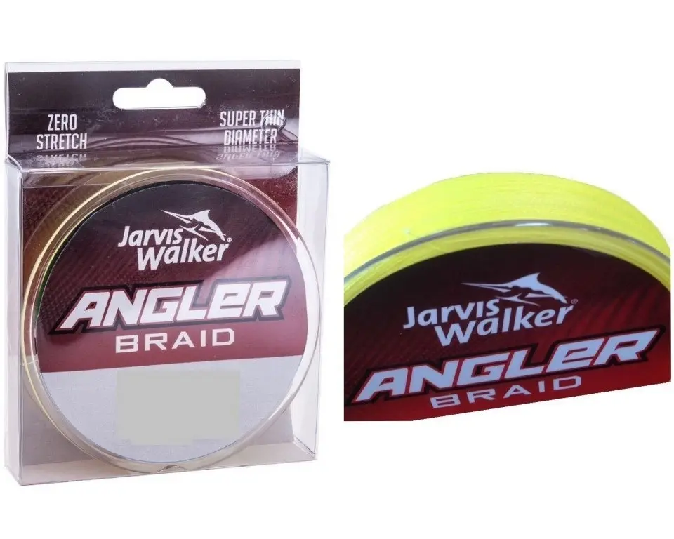 150yd Spool of 20lb Jarvis Walker Angler Braid - Chartreuse Fishing Braid