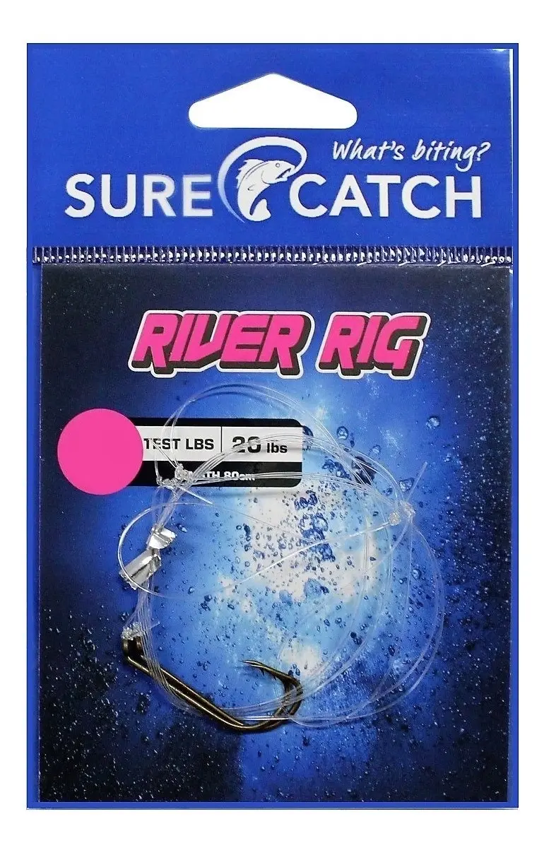 Surecatch Pre-Tied River Rig with Bronze Hooks - Ready To Use Fishing Rig