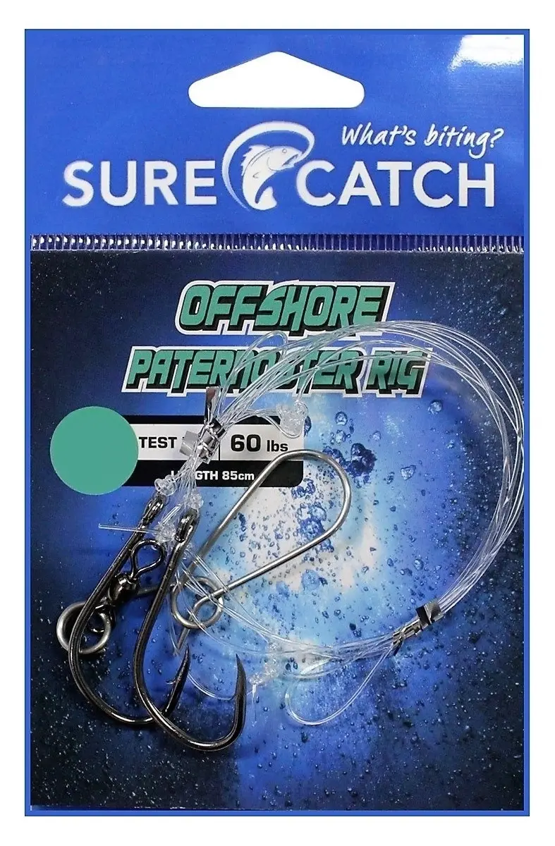 Surecatch 60lb Offshore Paternoster Fishing Rig with Chemically Sharpened Hooks