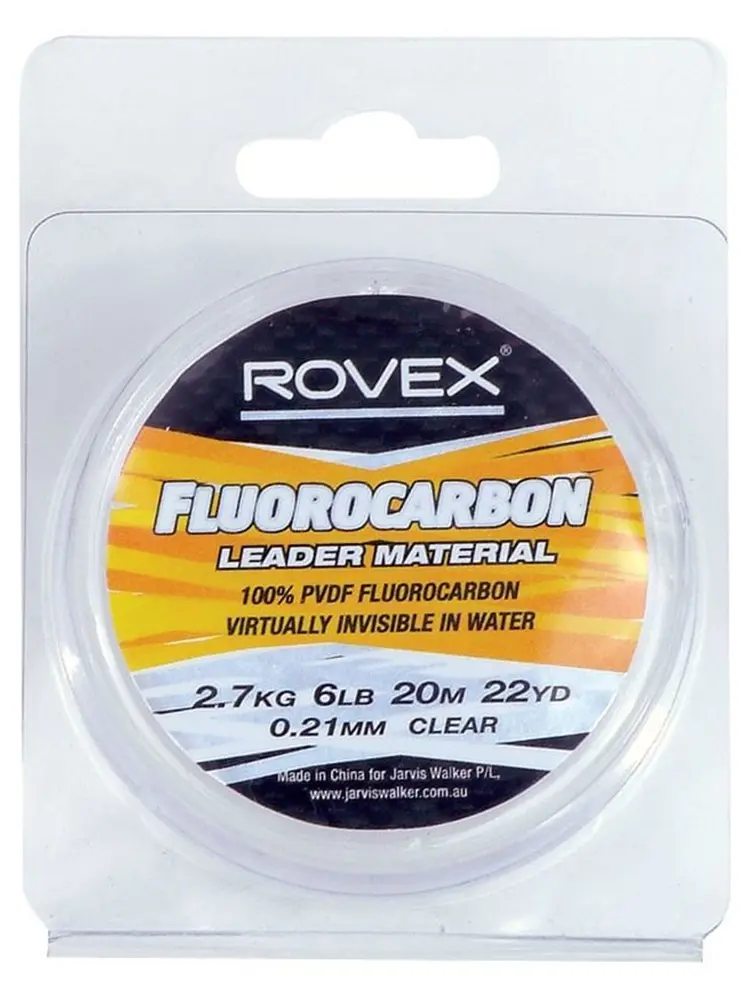 20m Spool of Rovex Fluorocarbon Leader Material 100% PVDF Fluorocarbon