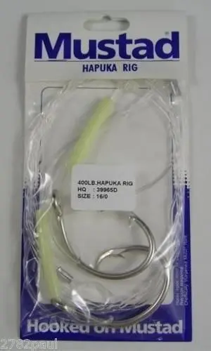 Mustad Hapuka Rig - Two Hook Hapuka Fishing Rig with Circle Hooks