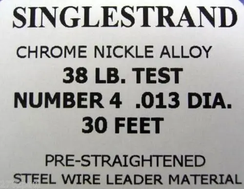 25ft Coil of Mason Single Strand Stainless Steel Wire Fishing Leader