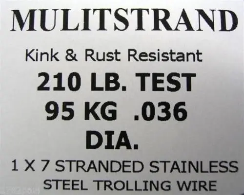 30ft Coil of Mason Multistrand Stainless Steel Wire Fishing Leader