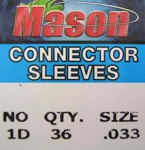 36 Pcs of Mason Crimps - Crimping Connector Sleeves for Fishing Wire/Line