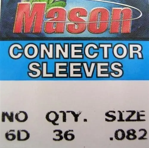 36 Pcs of Mason Crimps - Crimping Connector Sleeves for Fishing Wire/Line