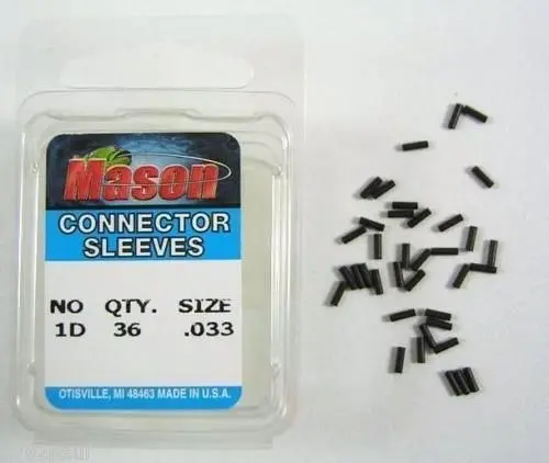 36 Pcs of Mason Crimps - Crimping Connector Sleeves for Fishing Wire/Line