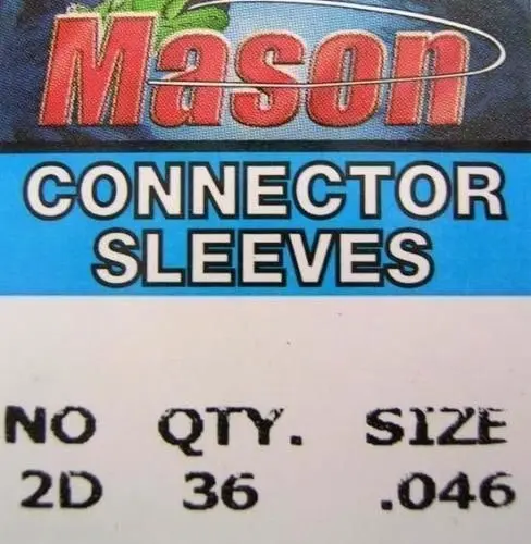 36 Pcs of Mason Crimps - Crimping Connector Sleeves for Fishing Wire/Line