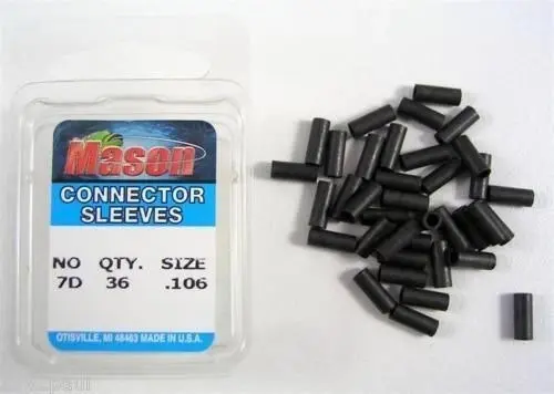 36 Pcs of Mason Crimps - Crimping Connector Sleeves for Fishing Wire/Line