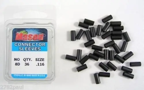 36 Pcs of Mason Crimps - Crimping Connector Sleeves for Fishing Wire/Line