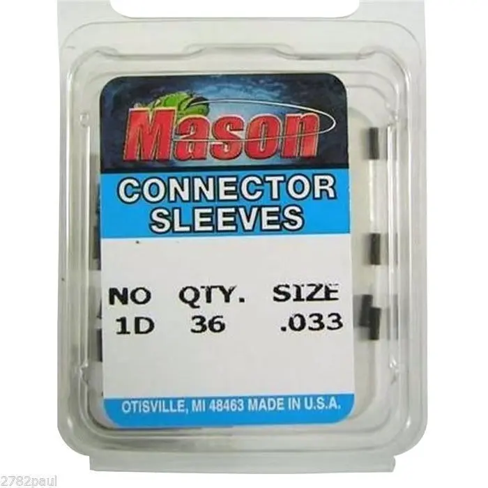 36 Pcs of Mason Crimps - Crimping Connector Sleeves for Fishing Wire/Line