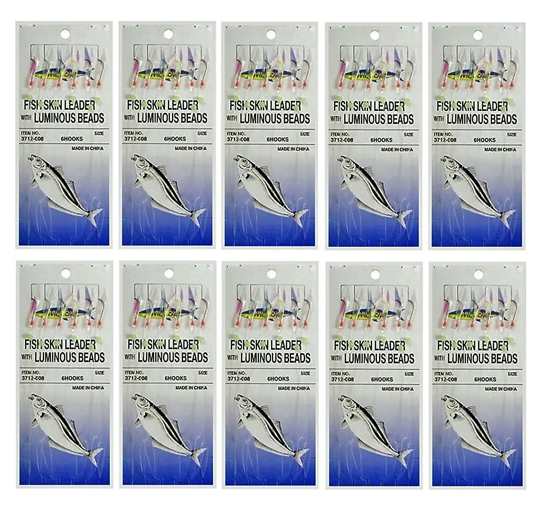 10 Packets Of Wilson Bait Jigs -  Fish Skin Fishing Rigs