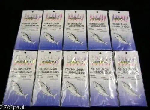 10 Packets Of Wilson Bait Jigs -  Fish Skin Fishing Rigs