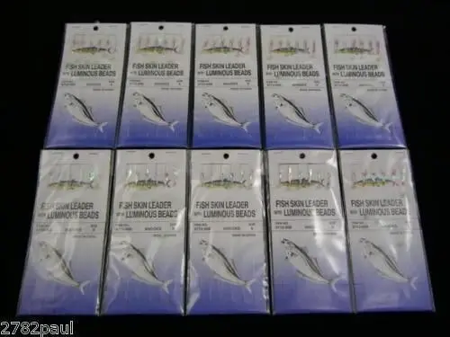 10 Packets Of Wilson Bait Jigs -  Fish Skin Fishing Rigs