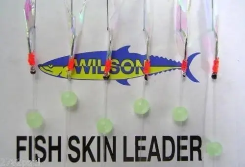 10 Packets Of Wilson Bait Jigs -  Fish Skin Fishing Rigs